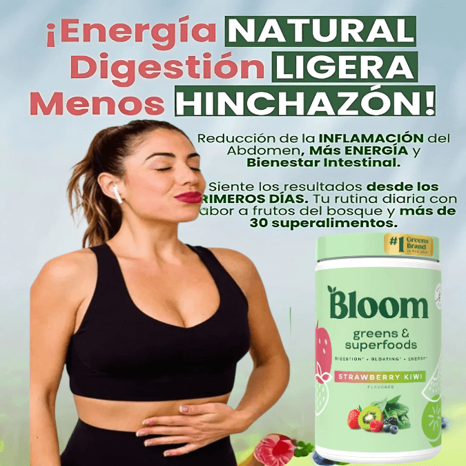 Bloom Greens -Suplemento que Mejora tu salud intestinal