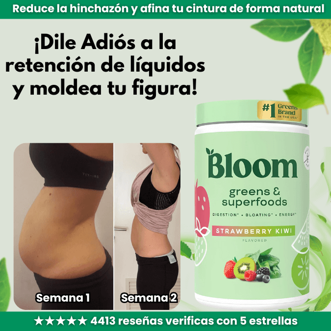 Bloom Greens -Suplemento que Mejora tu salud intestinal