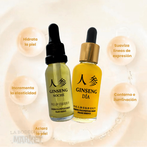 PROMO 2x1 Ginseng Día y Noche® Sérum 100% Natural El Original Rejuvenecedor Hidratante