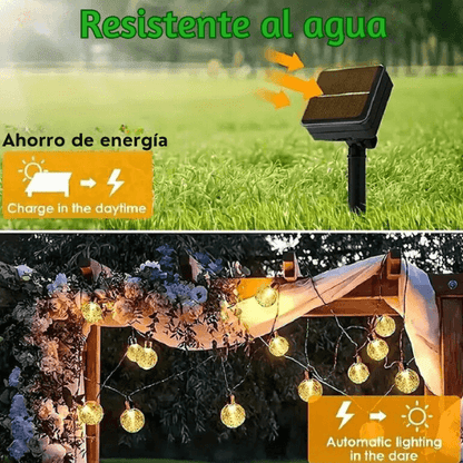 EcoLux™ Guirnalda Solar - Ilumina Sin Límites⚡ Interior y Exterior con Protección Total Contra el Agua💧